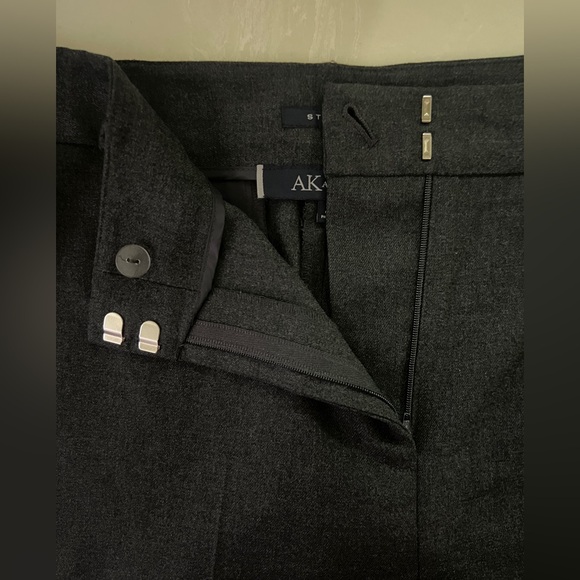 Anne Klein stretch, cuffed pants - dark gray - size 8 NWT - Picture 4 of 12